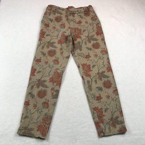 Soft Surroundings Jeggings Womens Small Floral Stretch Preppy Cottage Retro